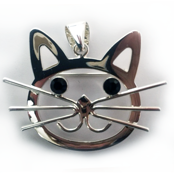 Cat Pendant and Pin